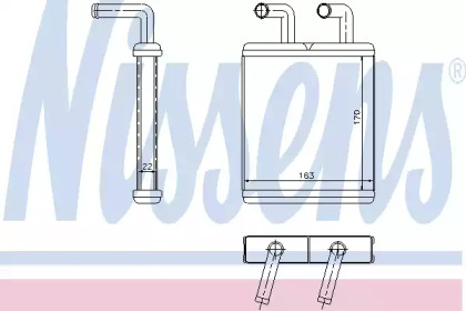 Теплообменник (NISSENS: 77509)