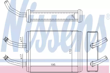 Теплообменник (NISSENS: 77511)