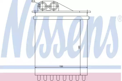 Теплообменник (NISSENS: 72040)