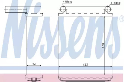 Теплообменник (NISSENS: 72038)