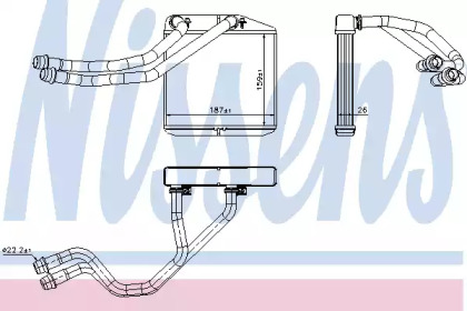 Теплообменник (NISSENS: 71455)