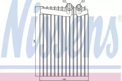 Испаритель (NISSENS: 92249)