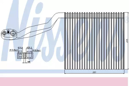 Испаритель (NISSENS: 92294)