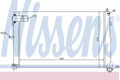 Теплообменник (NISSENS: 61308)