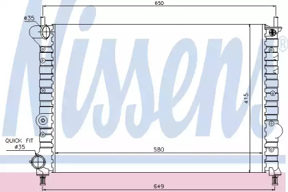 Теплообменник (NISSENS: 68802)