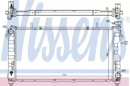 Теплообменник (NISSENS: 61005)