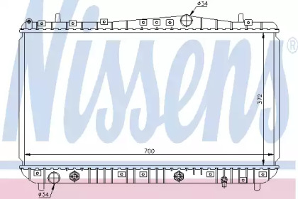 Теплообменник (NISSENS: 61634)