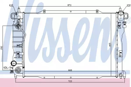 Теплообменник (NISSENS: 616908)