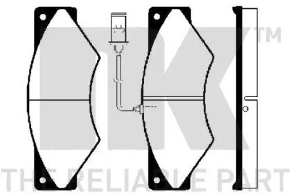 Комплект тормозных колодок (NK: 222347)