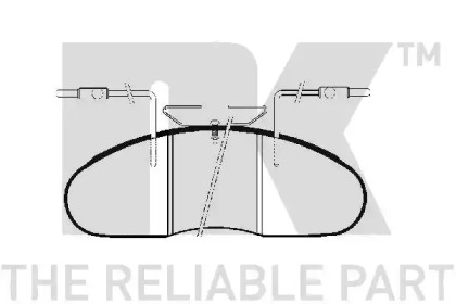 Комплект тормозных колодок (NK: 223923)