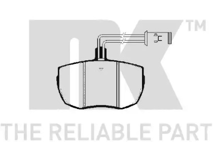 Комплект тормозных колодок (NK: 224004)