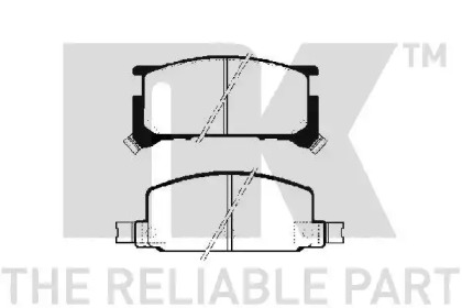 Комплект тормозных колодок (NK: 224404)