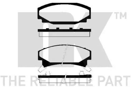 Комплект тормозных колодок (NK: 229208)