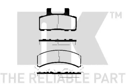 Комплект тормозных колодок (NK: 229210)