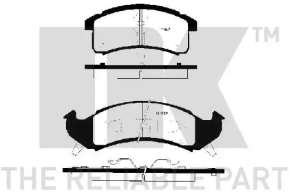 Комплект тормозных колодок (NK: 229213)
