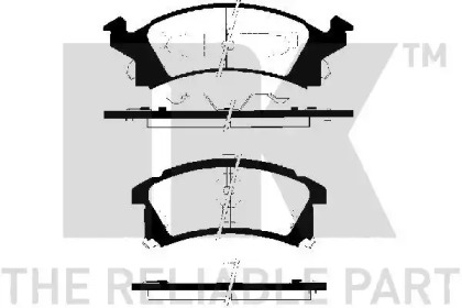 Комплект тормозных колодок (NK: 229215)