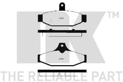 Комплект тормозных колодок (NK: 229217)