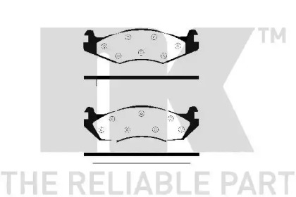 Комплект тормозных колодок (NK: 229966)