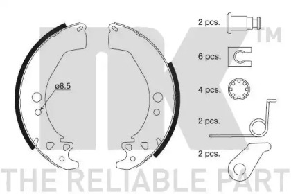 Комлект тормозных накладок (NK: 2737649)