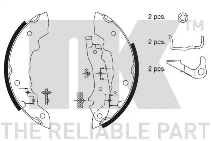 Комлект тормозных накладок (NK: 2799312)