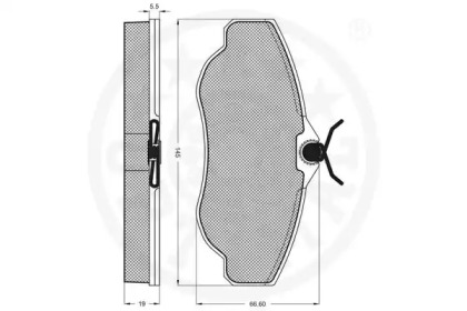 Комплект тормозных колодок (OPTIMAL: 10047)