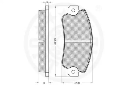Комплект тормозных колодок (OPTIMAL: 10078)