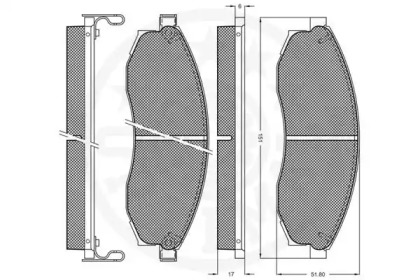Комплект тормозных колодок (OPTIMAL: 10083)