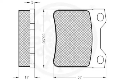 Комплект тормозных колодок (OPTIMAL: 10095)