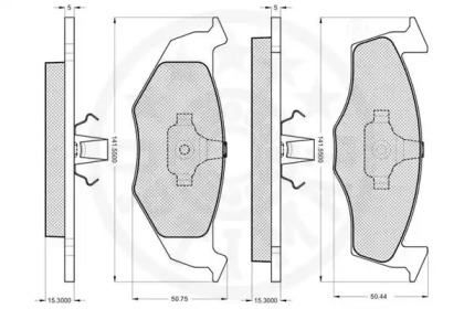 Комплект тормозных колодок (OPTIMAL: 10188)