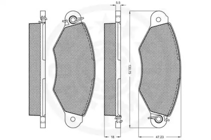 Комплект тормозных колодок (OPTIMAL: 10193)