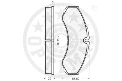 Комплект тормозных колодок (OPTIMAL: 10210)