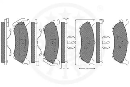 Комплект тормозных колодок (OPTIMAL: 10315)