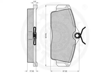 Комплект тормозных колодок (OPTIMAL: 10328)