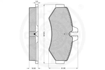 Комплект тормозных колодок (OPTIMAL: 10403)