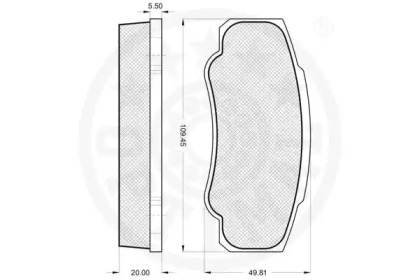 Комплект тормозных колодок (OPTIMAL: 12029)