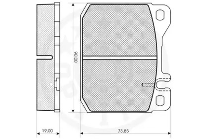 Комплект тормозных колодок (OPTIMAL: 12031)