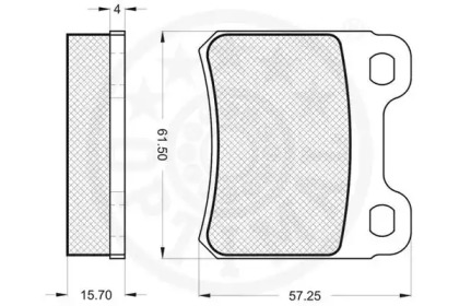 Комплект тормозных колодок (OPTIMAL: 12059)