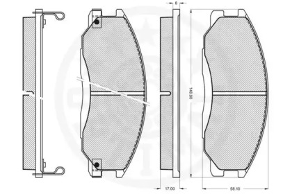 Комплект тормозных колодок (OPTIMAL: 12084)