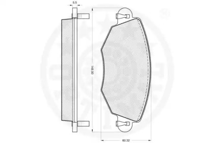 Комплект тормозных колодок (OPTIMAL: 12091)