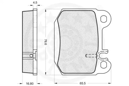 Комплект тормозных колодок (OPTIMAL: 12099)