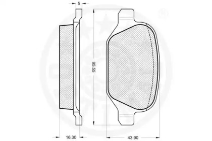 Комплект тормозных колодок (OPTIMAL: 12115)