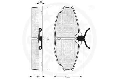 Комплект тормозных колодок (OPTIMAL: 12139)