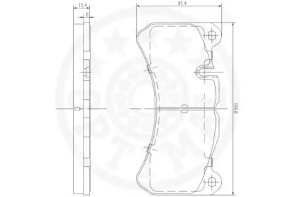 Комплект тормозных колодок (OPTIMAL: 12518)