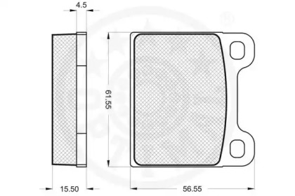 Комплект тормозных колодок (OPTIMAL: 2196)