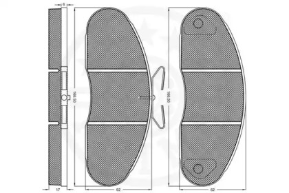 Комплект тормозных колодок (OPTIMAL: 5908)
