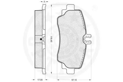 Комплект тормозных колодок (OPTIMAL: 65022)