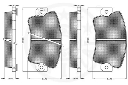 Комплект тормозных колодок (OPTIMAL: 8122)