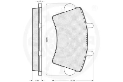 Комплект тормозных колодок (OPTIMAL: 81900)