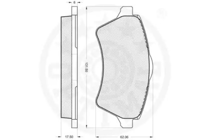 Комплект тормозных колодок (OPTIMAL: 82200)