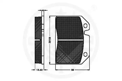 Комплект тормозных колодок (OPTIMAL: 9107)